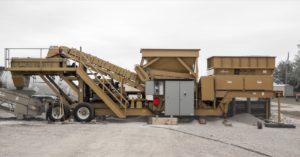 Complete and Operating Mobile Concrete and Asphalt Crushing Plants