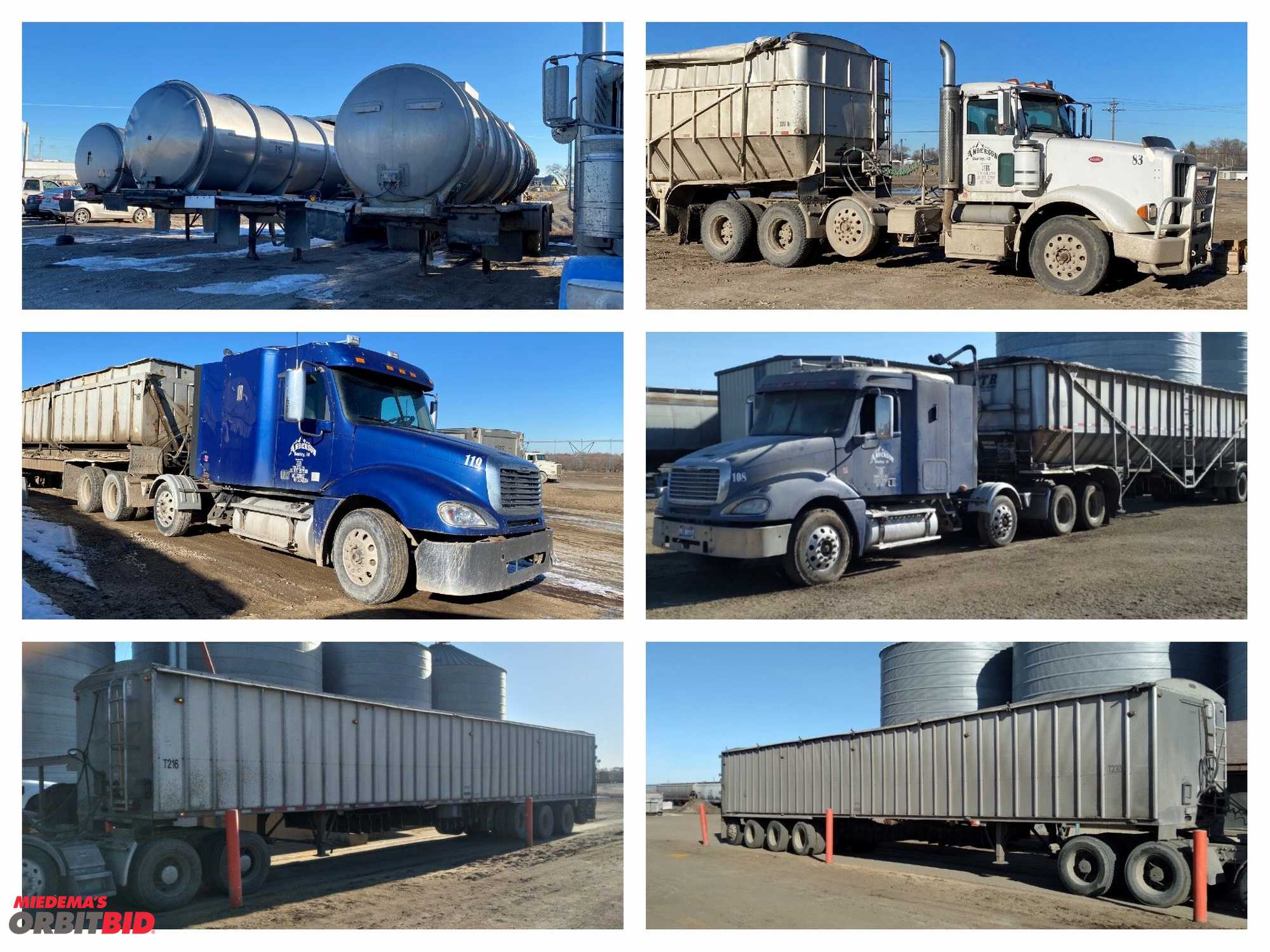 Auction Results from Anderson Farms Trucking Division